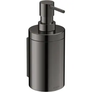 Axor, Distributeur de savon + porte-savon, Distributeur de lotion Universal Circular polished black chrome