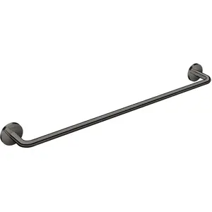 hansgrohe, Porte-serviettes + crochets pour serviettes, Porte-serviettes Axor Universal Circular 600mm poli noir chrome pas cher