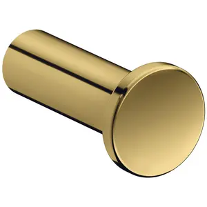 Axor, Porte-serviettes + crochets pour serviettes, Crochet porte-serviettes Universal Circular poli gold optic pas cher