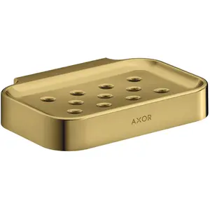 hansgrohe, Dérouleur de papier toilette, Porte-savon Axor Universal Circular poli or optique pas cher