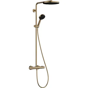HansgrohePulsify Puro1jet showerpipe ecosmart 260 thermostatisch 3jet handdouche en doucheslang 160cm brushed bronze pas cher