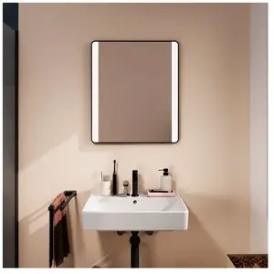 hansgrohe, Armoire de toilette, Xarita Lite Q miroir, illumination LED... pas cher