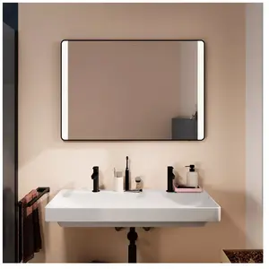 hansgrohe, Miroir, Xarita Lite Q miroir, illumination LED verticale, 1000x30x700mm, capteur IR (100 x 70 cm) pas cher