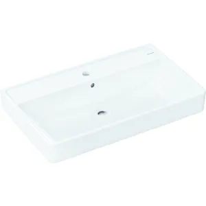 hansgrohe, Lavabo, Xanuia Q lavabo, avec trou pour robinet, avec trop-plein, 800x480mm, SmartClean, blanc (480 mm, 800 mm)