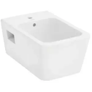 hansgrohe, Cuvette toilettes + bidet, EluPura Original Q bidet mural, HygieneEffect, 1 trou de robinetterie, avec trop-plein, 36 pas cher