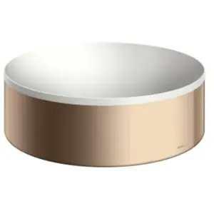hansgrohe, Lavabo, AXOR Suite lavabo à poser, rond, D 300mm, avec cadre métal, sans trop-plein, SolidSurfac (300 mm, 300 mm) pas cher