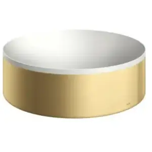 hansgrohe, Lavabo, AXOR Suite lavabo à poser, rond, D 300mm, avec cadre métal, sans trop-plein, SolidSurfac (300 mm)