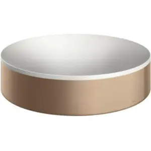 hansgrohe, Lavabo, AXOR Suite lavabo à poser, rond, D 400mm, avec cadre métal, sans trop-plein, SolidSurfac (400 mm, 400 mm) pas cher