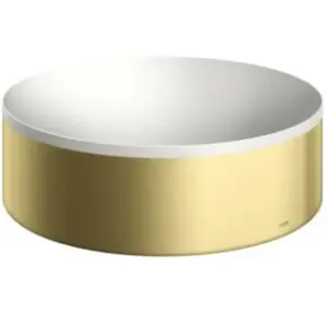 hansgrohe, Lavabo, AXOR Suite lavabo à poser, rond, D 300mm, avec cadre métal, sans trop-plein, SolidSurfac (300 mm)