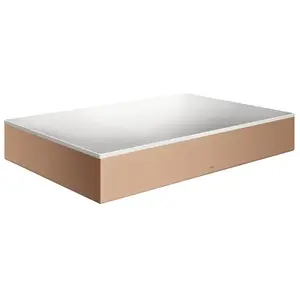 hansgrohe, Lavabo, AXOR Suite lavabo à poser, rectangulaire, 600x600mm, avec cadre métal, sans trop-plein (400 mm, 600 mm)