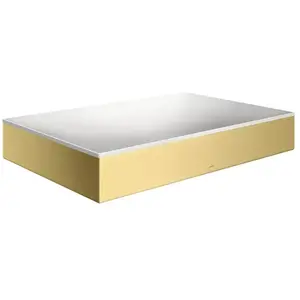 hansgrohe, Lavabo, AXOR Suite lavabo à poser, rectangulaire, 600x600mm, avec cadre métal, sans trop-plein (400 mm, 600 mm)