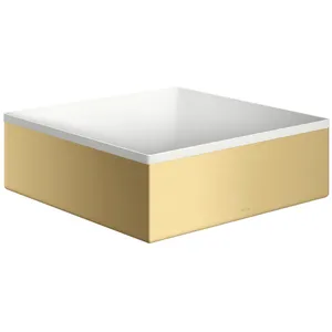 hansgrohe, Lavabo, AXOR Suite lavabo à poser, rectangulaire, 285x285mm, avec cadre métal, sans trop-plein (285 mm, 285 mm) pas cher