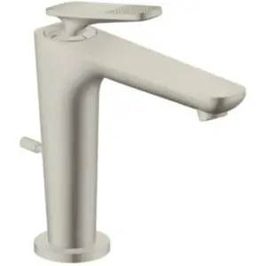 Axor, Robinetterie de salle de bains, Citterio C Mitigeur monocommandé pour lavabo 125, avec CoolStart et vidage à tirette, Cubic cut