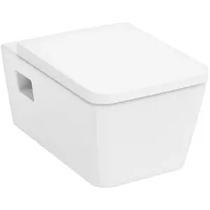 hansgrohe, Cuvette toilettes + bidet, EluPura Original Q kit WC suspendu, 365x540mm, AquaChannel Flush, siège WC inclus, SoftCl pas cher