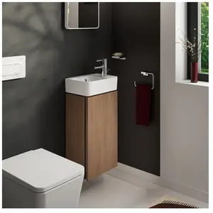 hansgrohe Xilesa E - Badmeubel - 340/240mm maat - Voor fontein - Rechts scharnier - Cashmere Oak pas cher