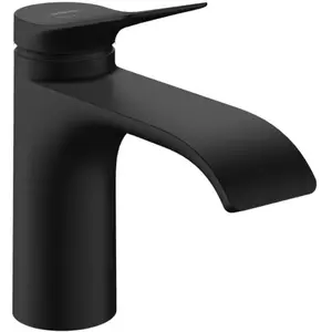 Hansgrohe Vivenis - Wastafelkraan met afvoer, EcoSmart, CoolStart, mat zwart 75014670 pas cher