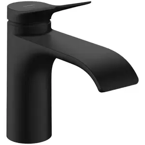 Hansgrohe Vivenis - Wastafelkraan, EcoSmart, CoolStart, mat zwart 75015670 pas cher