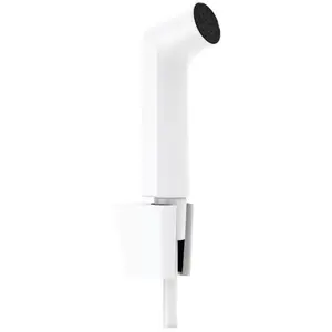 hansgrohe, Pommeau de douche, Bidette Douchette à main 1jet S EcoSmart avec support de douche Porter S et flexibles de douche (1 Types de jets, 6.20 l/min) pas cher