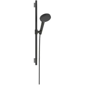 hansgrohe Raindance Alive Select S - Doucheset - EcoSmart waterbesparend - Select-knop bediening - 125mm maat - 3 straalfuncties - Brushed Black Chrome