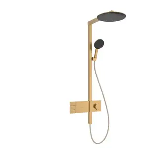 Hansgrohe Raindance Alive S - Doucheset met thermostaat, diameter 30 cm, 3 stralen, geborsteld brons 24595140