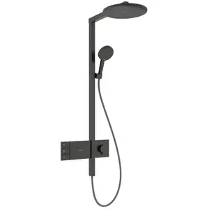 Hansgrohe Raindance Alive S - Doucheset met thermostaat, diameter 30 cm, 3 stralen, geborsteld zwart chroom 24595340