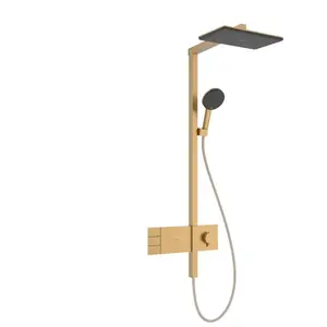 Hansgrohe Raindance Alive Q - Doucheset met thermostaat, 21x34 cm, 3 stralen, geborsteld brons 24590140
