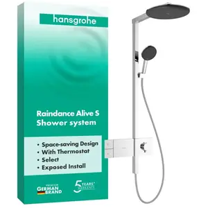 Hansgrohe Raindance Alive S - Doucheset met thermostaat, diameter 30 c...