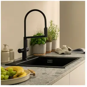 Hansgrohe Talis Select M54 PowderSpray - Keukenraan met flexibele uitloop en vuistdouche, EcoSmart, mat zwart 72861670