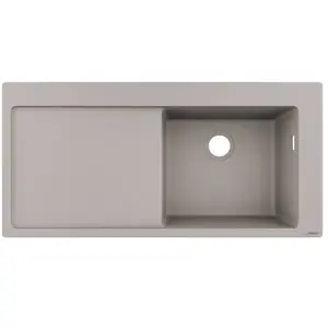 Hansgrohe HANSEvier encastré 450 avec égouttoir gris béton 43314380Vendu pargalaxus