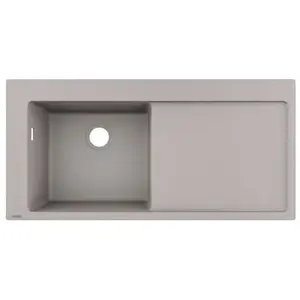 Hansgrohe HANSEvier encastré 450 avec égouttoir gris béton 43330380Vendu pargalaxus