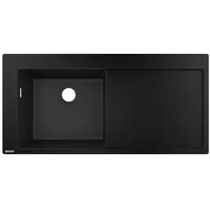 Comparateur de prix : Évier - HANSGROHE - HANSEvier 450 - Noir graphite - 1 bac - SilicaTec