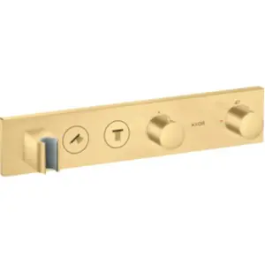 Axor, Robinetterie de salle de bains, ShowerSolutions Module thermostatique Select 460/90, encastré, 2 consommateurs, kit de finition