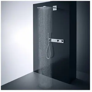 Axor ShowerSolutions vierkante hoofddouche 2jet met douchearm 45 cm 25... pas cher