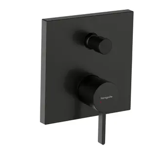 Hansgrohe Finoris - Inbouwkraan voor 2 apparaten, geborsteld zwart chroom 76415340 pas cher