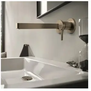 hansgrohe Finoris - Inbouw Wastafelmengkraan - Ééngreeps bediening - Met afvoerplug - 228mm - Brushed Bronze