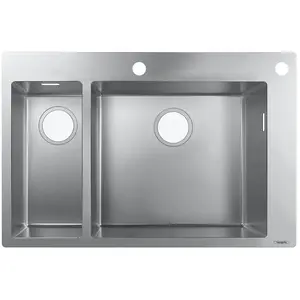 hansgrohe, Lavabo, HG Evier à encastrer 180/450 S712-F655 inox (Éviers à poser, 50 cm, 75.50 cm) pas cher