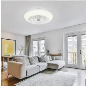 ETC-SHOP Ventilateur de plafond avec éclairage Plafonnier silencieux avec ventilateur Plafonnier chambre à coucher, la fonction peut être commutée pas cher