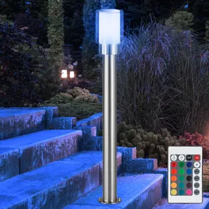 Etc-shop - Lampes de jardin extérieur lampe d'extérieur argentée lampa... pas cher