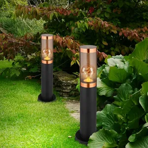 ETC-SHOP Lampadaire lampadaire éclairage extérieur lampadaire fumée cu... pas cher