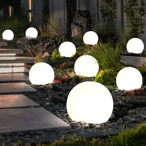 ETC-SHOP Boule lumineuse solaire 10 cm boule lumineuse solaire jardin ... pas cher
