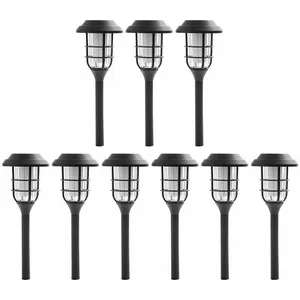 ETC-SHOP Lampes solaires décoration de jardin pour l'extérieur sur piq... pas cher