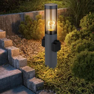 Etc-shop - Lampe de jardin avec douille anthracite Lampe d'extérieur a... pas cher
