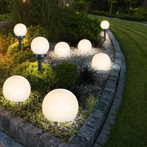 ETC-SHOP Boule lumineuse solaire 10 cm boule lumineuse solaire jardin ... pas cher