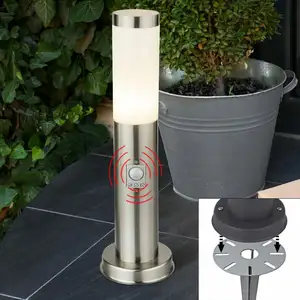 Etc-shop - Lampe de jardin avec détecteur de mouvement, lampadaire ext... pas cher