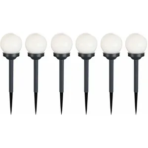 ETC-SHOP 6x led lampes à boule solaire éclairage de jardin terrasses e... pas cher