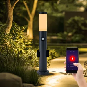 Etc-shop - Lampadaire d'éclairage extérieur intelligent avec détecteur... pas cher