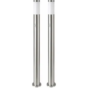 ETC-SHOP 2x led lampe sur pied extérieure capteur de mouvement éclaira... pas cher
