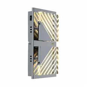 ETC-SHOP Applique murale lampe de chambre lampe de cuisine, lampe de cuisine lampe de salon, 10W cob led 700lm, chrome aluminium acrylique, Lxl en cm: 29x15 pas cher