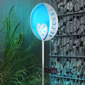 ETC-SHOP Lampe prise solaire led éclairage extérieur décor poinçonnage... pas cher
