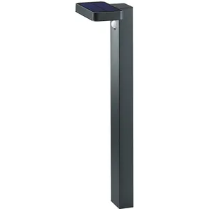 Etc-shop - Lampadaire Lampe de jardin en acier inoxydable avec détecte... pas cher